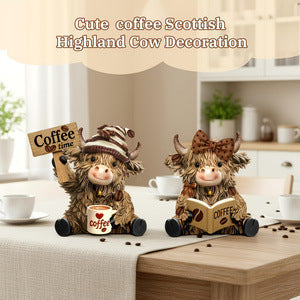 Cow Coffee Figurine Homeandso