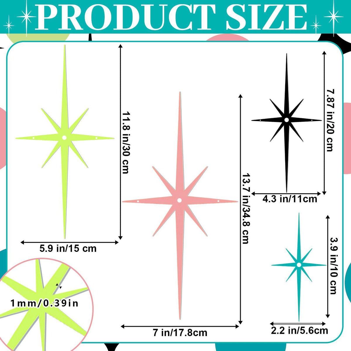 Starburst Decorative Wall Art Homeandso