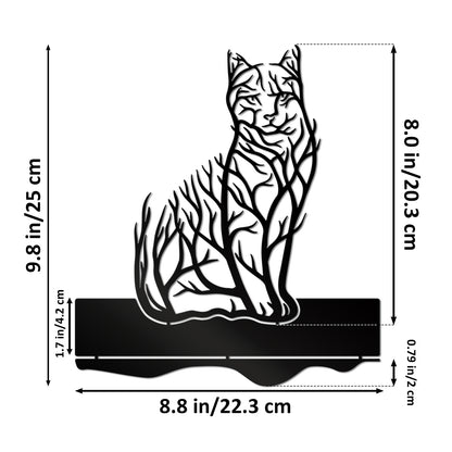 Artistic Cat Silhouette Stand Homeandso