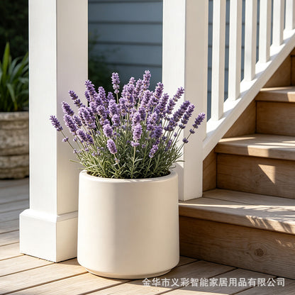 Stylish Round Ceramic Pot Homeandso