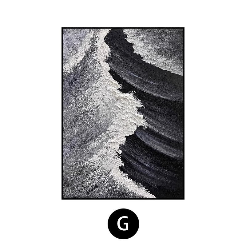 Coastal Wave Textured Canvas Artwork Homeandso