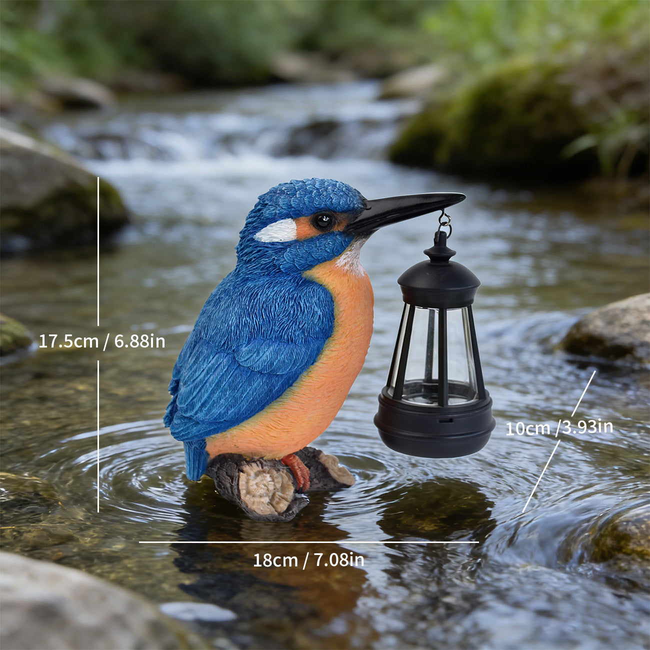 Outdoor Decorative Kingfisher Lantern Homeandso