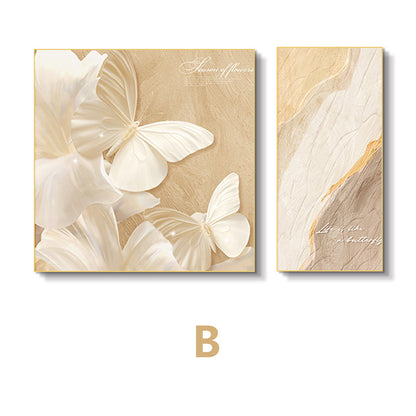 Elegant Butterfly and Floral Wall Art Homeandso