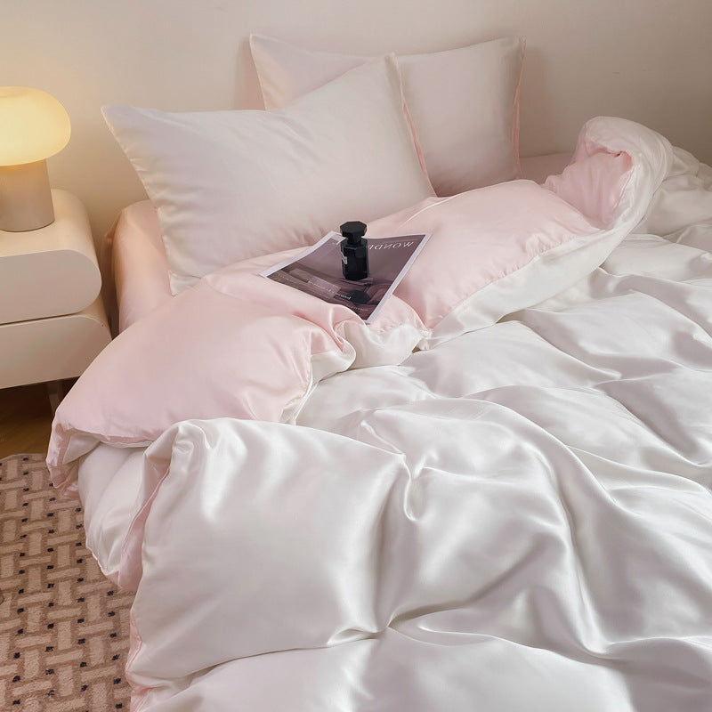 Luxurious Silk Duvet Cover Set Homeandso