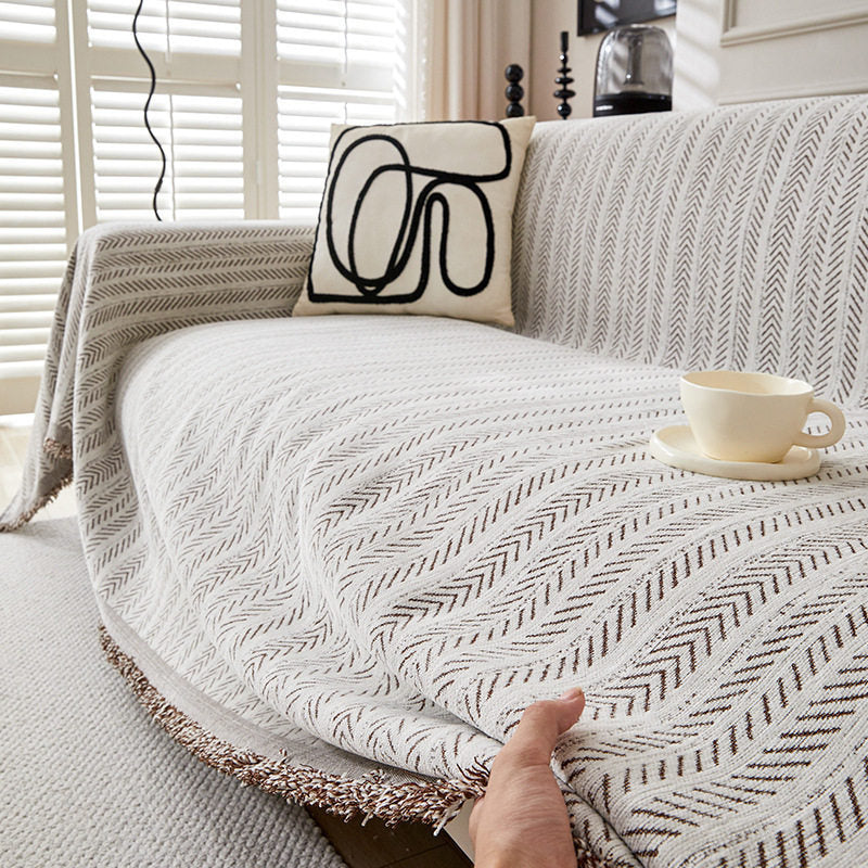 Cozy Textured Knit Throw Blanket