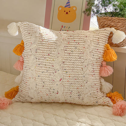Cozy Textured Bolster Pillow