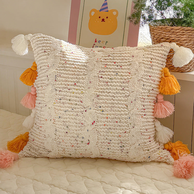 Decorative Floral-Shaped Throw Pillow