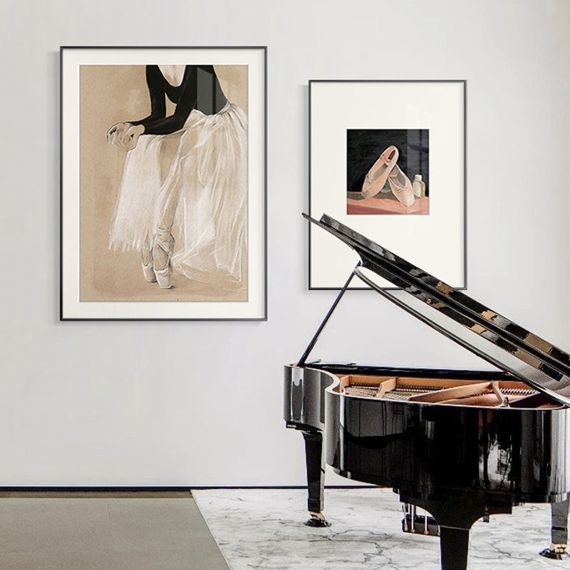 Elegant Framed Ballerina Artwork Homeandso