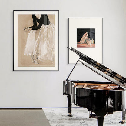 Elegant Framed Ballerina Artwork Homeandso