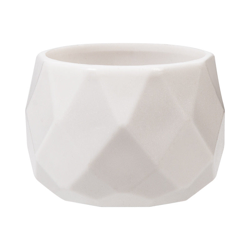 Geometric Ceramic Planter Homeandso