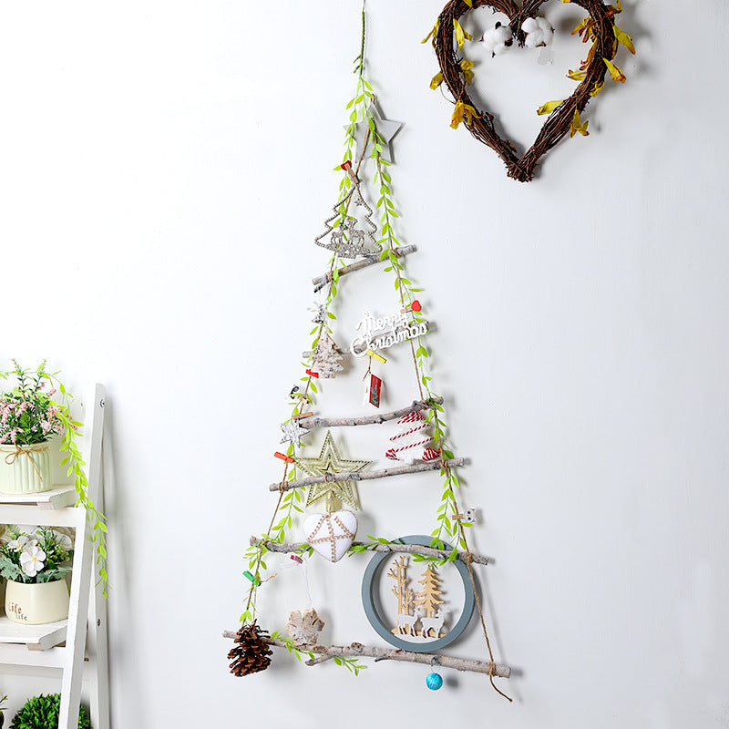 Rustic Wooden Christmas Tree Wall Decor Homeandso