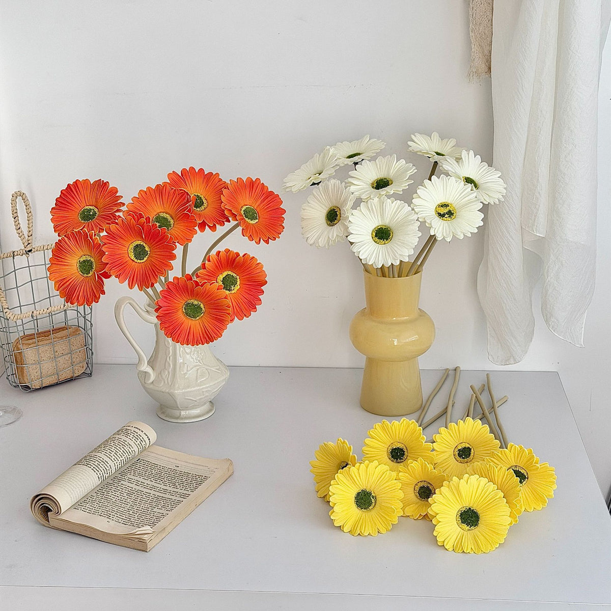 Decorative Faux Flower Stem for Home Decor