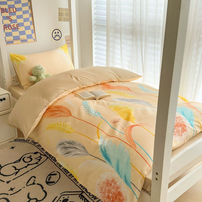 Whimsical Floral Print Duvet Cover Set