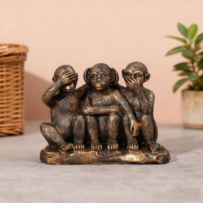 Decorative Three Wise Monkeys Figurine Homeandso