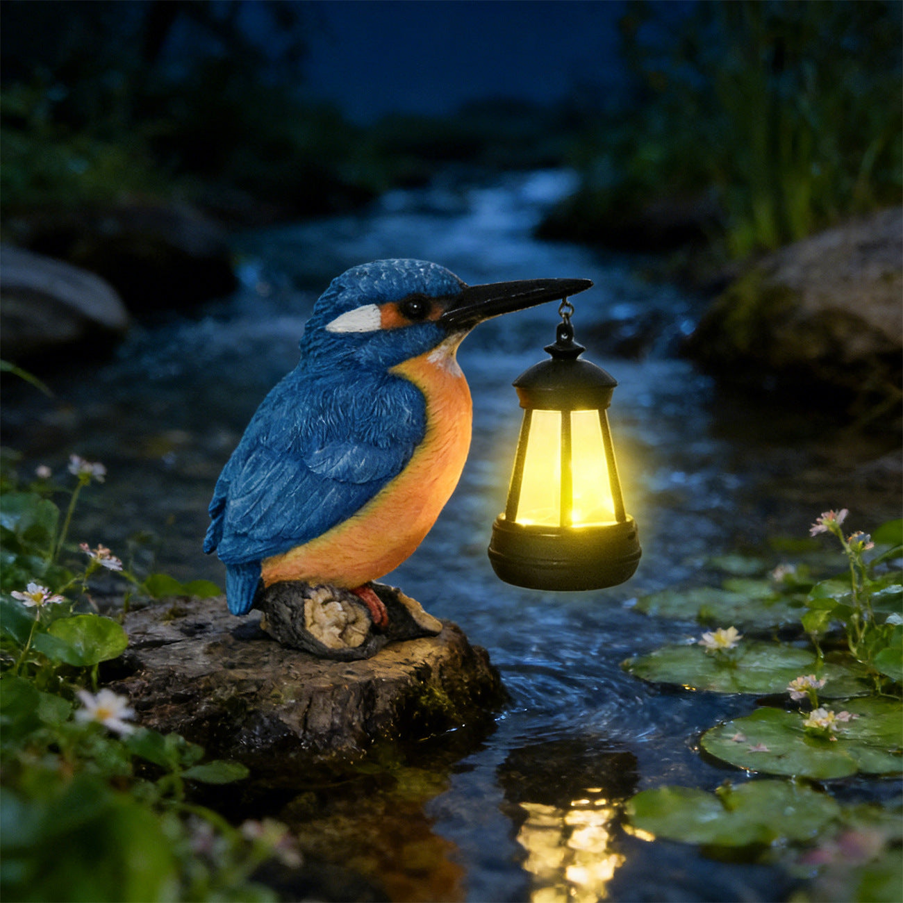 Outdoor Decorative Kingfisher Lantern Homeandso