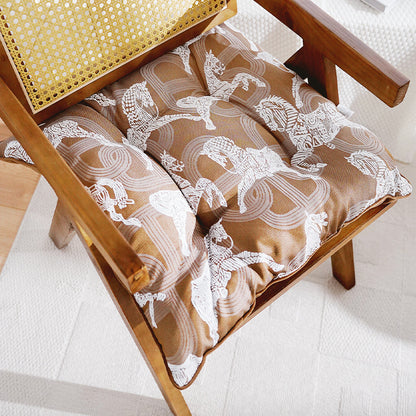 Floral-Patterned Decorative Floor Cushion