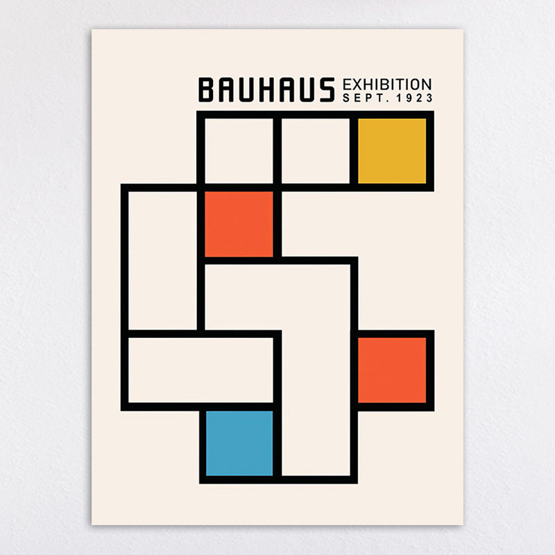 Bauhaus-Inspired Abstract Wall Art Print Homeandso