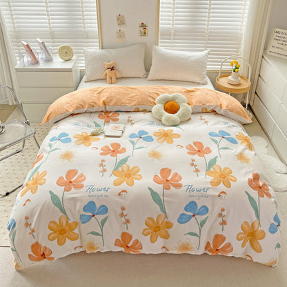 Playful Heart Pattern Duvet Cover Set Homeandso
