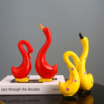 Decorative Swan Figurines Homeandso
