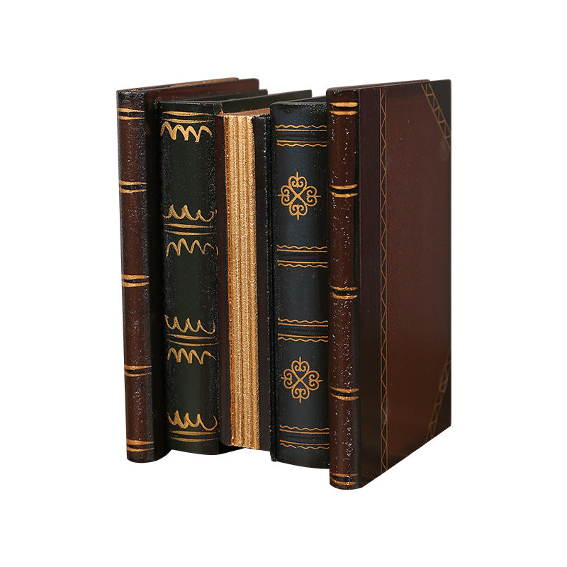 Decorative Antique-Inspired Book Set Homeandso