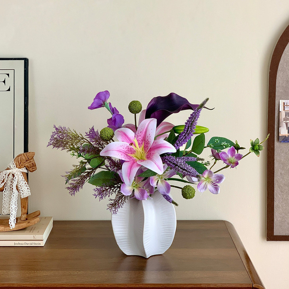 Elegant Artificial Floral Centerpiece