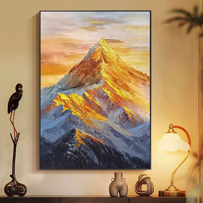 Mountain Range Oil Painting Homeandso