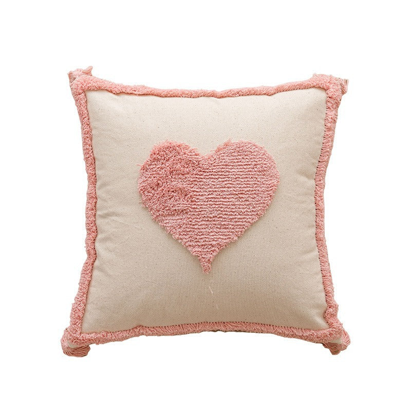 Textured Geometric Pattern Throw Pillow