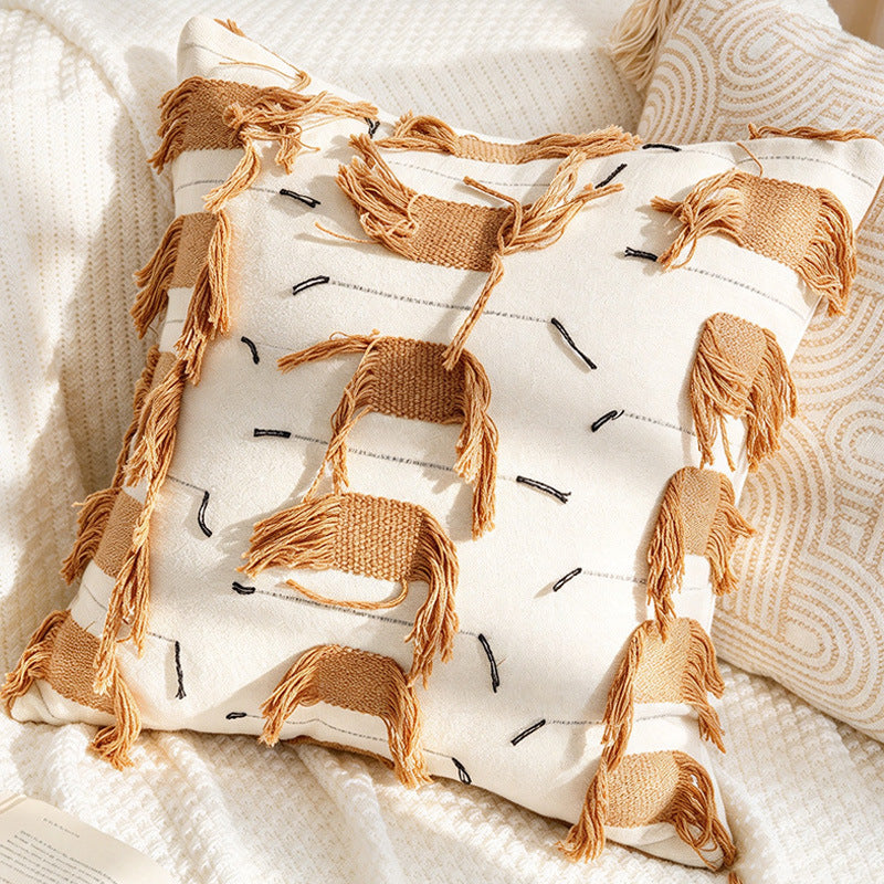 Abstract Textured Lumbar Pillow