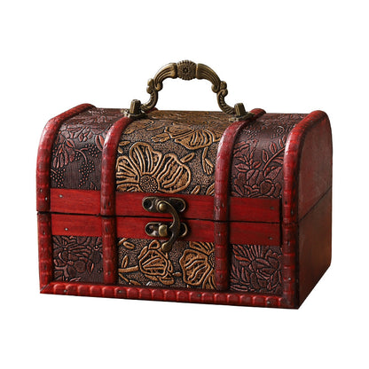 Antique-Inspired Decorative Treasure Chest Homeandso