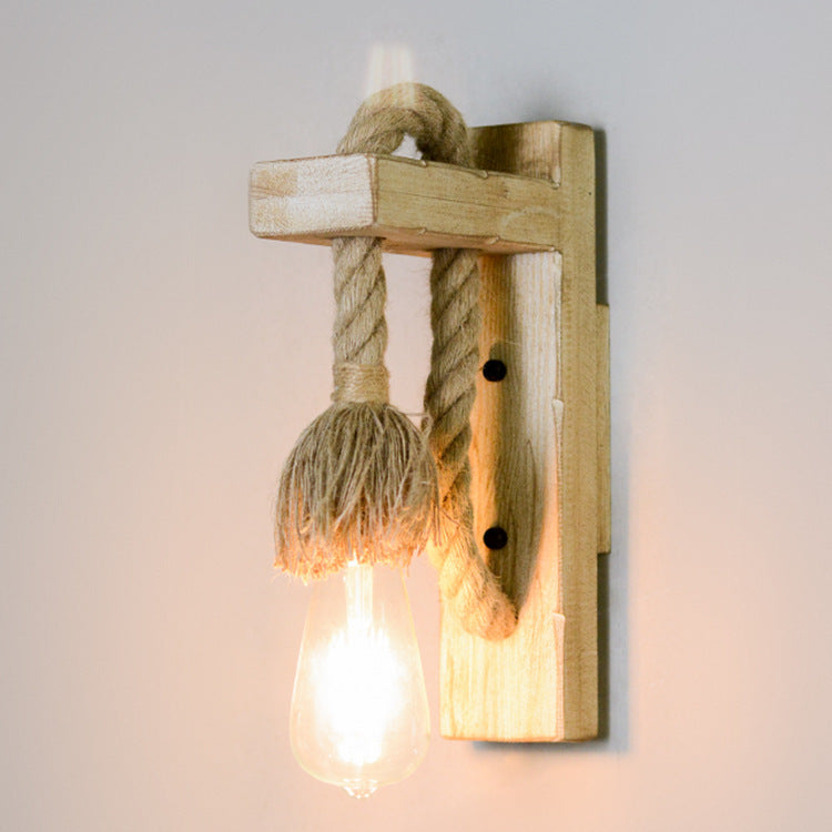 Rustic Wall Mounted Rope Light