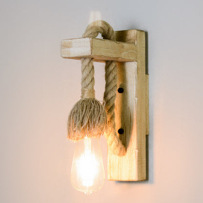 Rustic Wall Mounted Rope Light