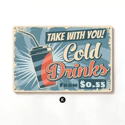 Vintage-Inspired Metal Sign Homeandso