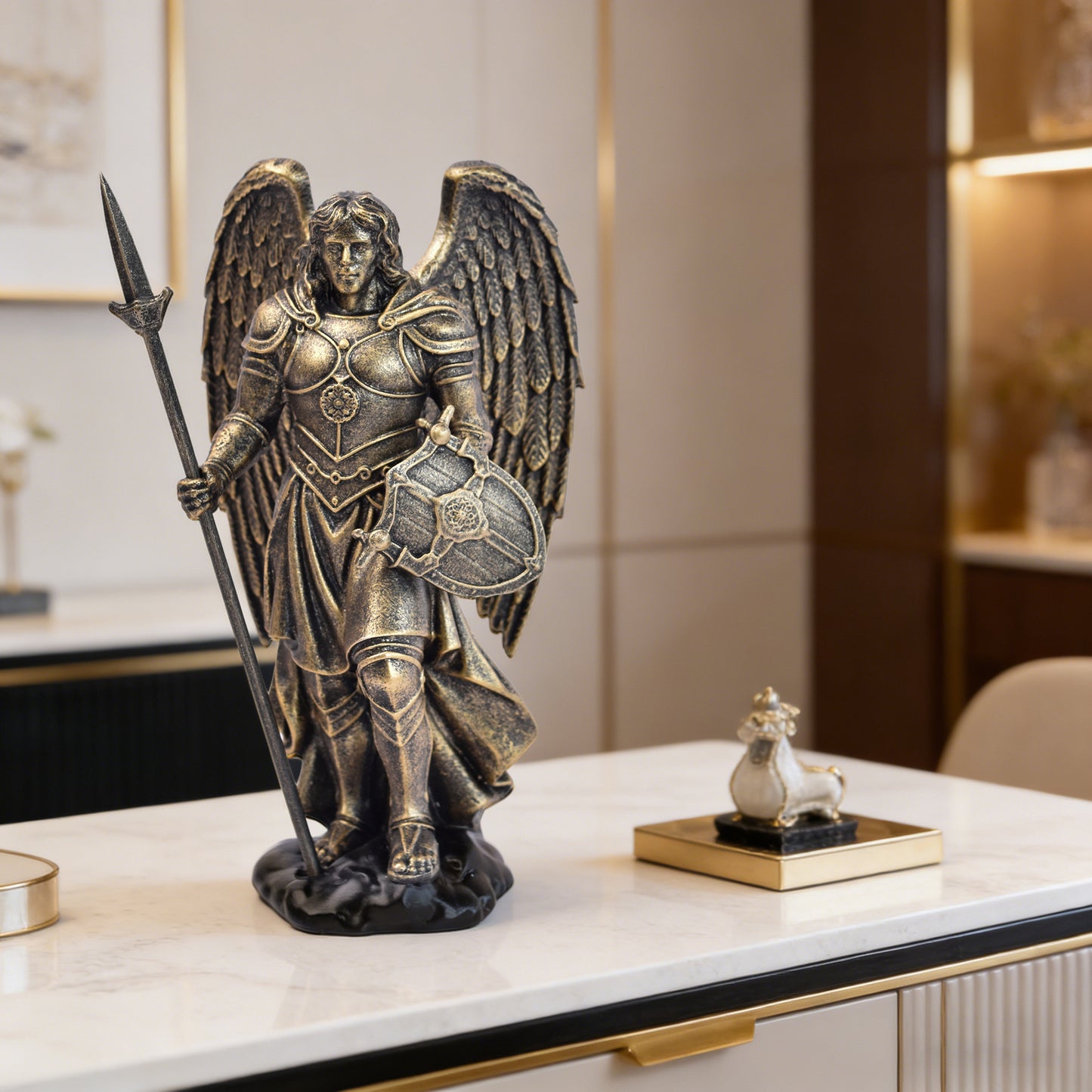 Decorative Roman Warrior Statue Homeandso