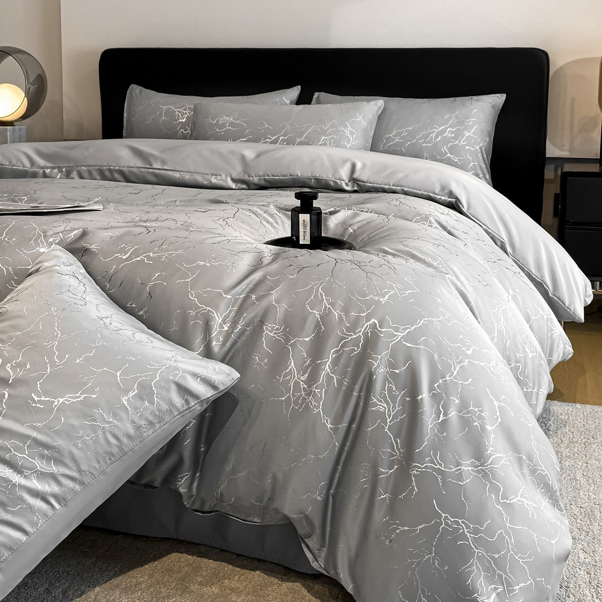 Decorative Elegant Marble Pattern Bedding Set Homeandso