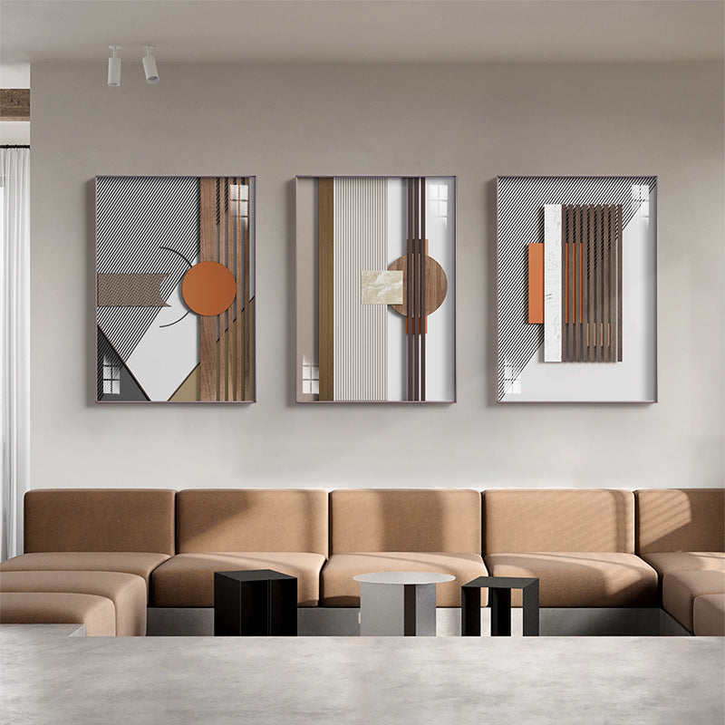 Abstract Geometric Framed Wall Art Homeandso
