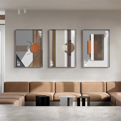 Abstract Geometric Framed Wall Art Homeandso