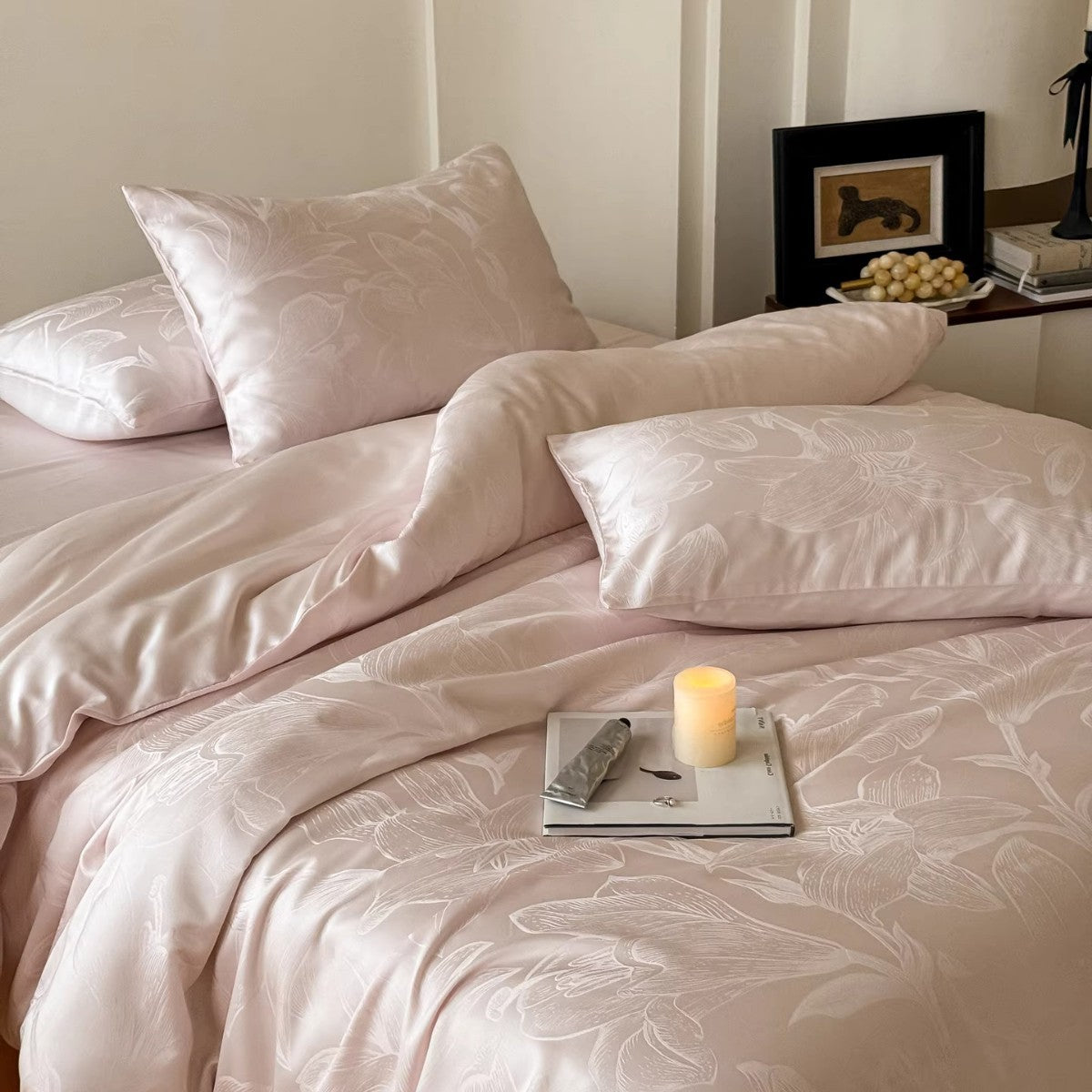 Luxurious Woven Cotton Duvet Cover Set