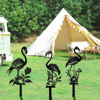 Decorative Flamingo Garden Stakes Homeandso