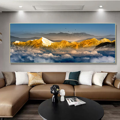Framed Mountain Landscape Artwork Homeandso
