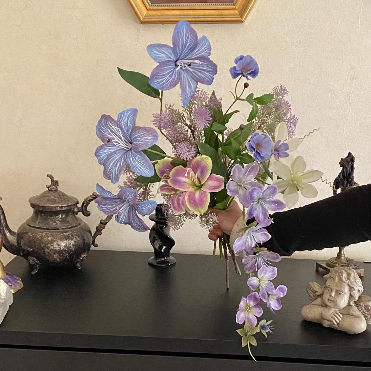 Delightful Vibrant Faux Floral Bouquet