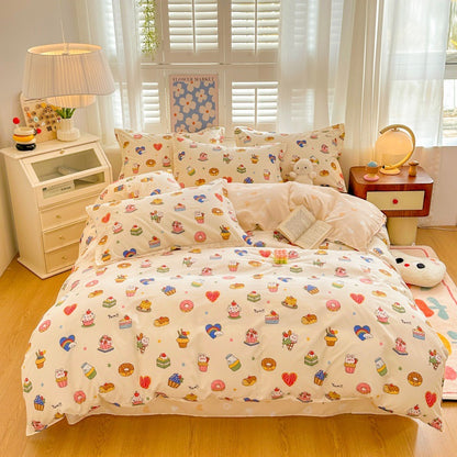 Playful Cartoon Bear Bedding Set Homeandso
