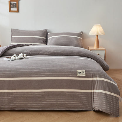 Luxurious Striped Duvet Cover Set