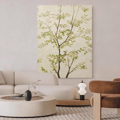 Textured Botanical Wall Canvas Art Homeandso
