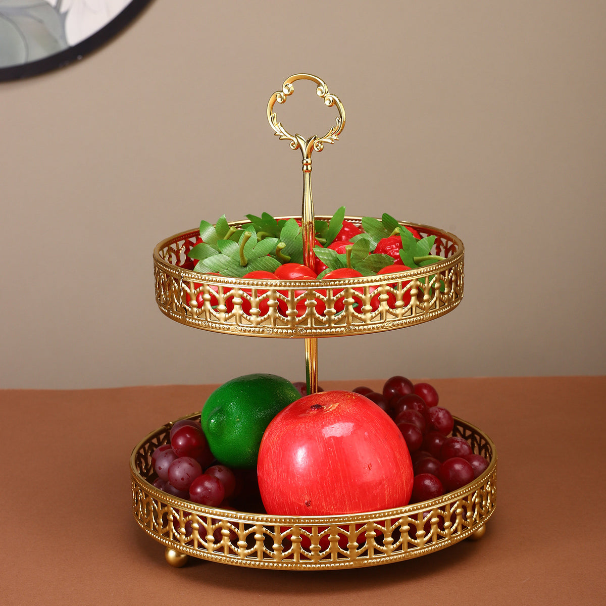 Elegant Two-Tiered Serving Stand Homeandso