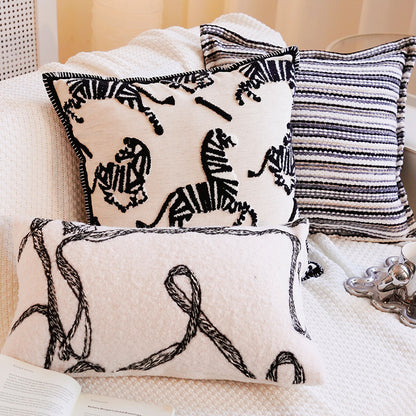 Artistic Patterned Throw Pillow
