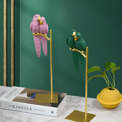 Decorative Parrot Sculpture Homeandso