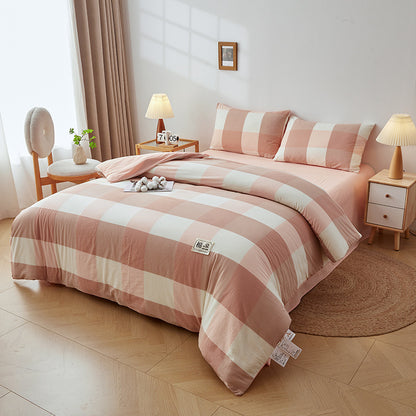 Luxurious Striped Duvet Cover Set