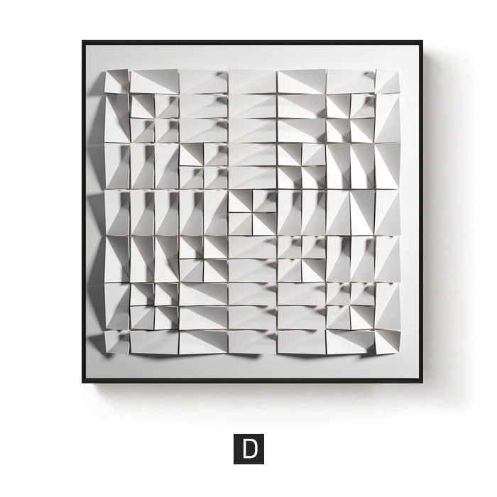 3D Textured Geometric Wall Art Homeandso