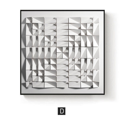 3D Textured Geometric Wall Art Homeandso