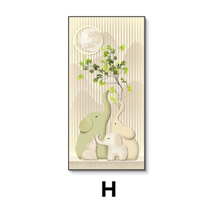 Framed Elephant Family Wall Art Homeandso